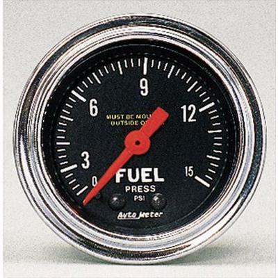 Auto Meter Traditional Chrome Mechanical Fuel Pressure Gauge - 2411